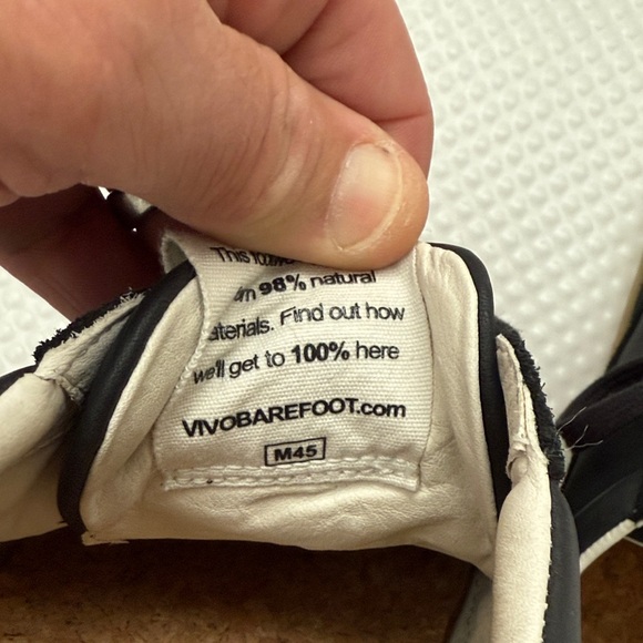 VivoBarefoot Black Gum Gobi Leather Sneakers - Picture 4 of 5